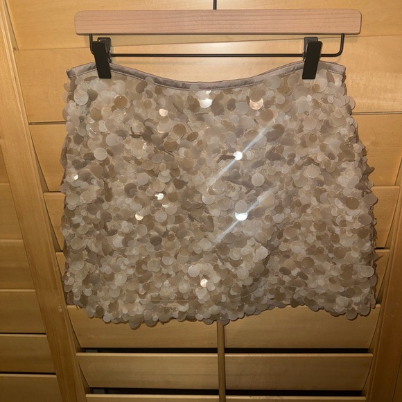 Zara  Sequin Embellished Skirt sz M - Picture 3 of 4